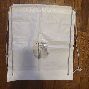 Apple Store Plastic Drawstring Shopping Bag With Apple Logo